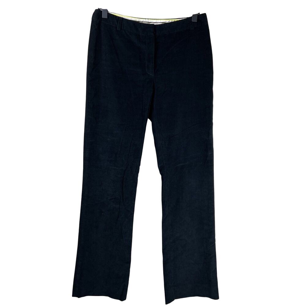 Milly Corduroy Pants Women 4 Black Bootcut‎ Y2K